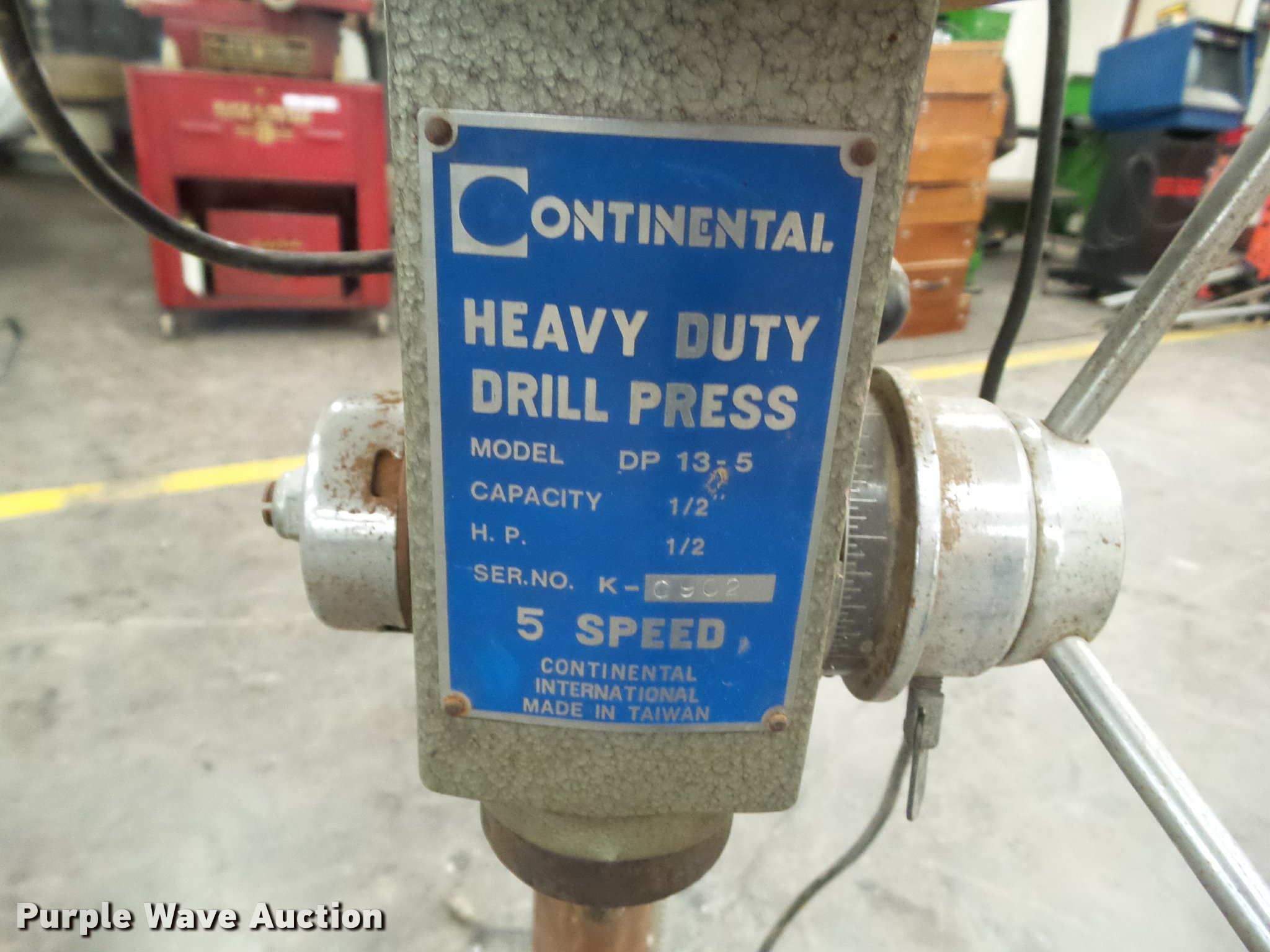 Continental 13-5 drill press in Des 