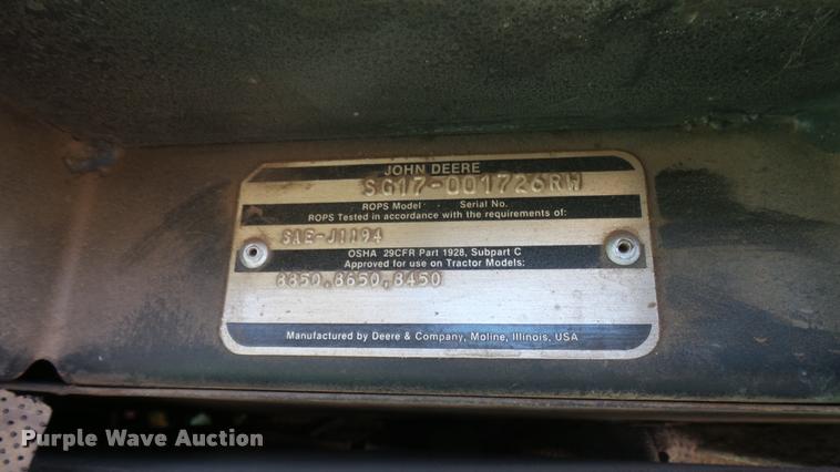 image for item BU9440 1982 John Deere 8650 4WD tractor