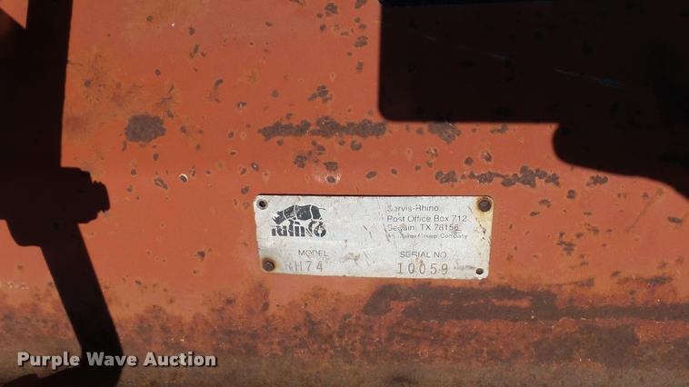 image for item DA0356 Rhino RH74 flail mower
