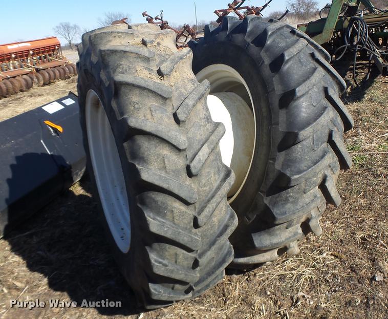 image for item DB1260 (2) Michelin 380/85R30 tires and wheels