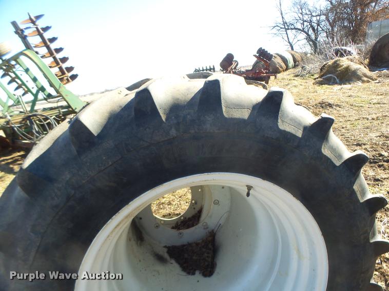 image for item DB1260 (2) Michelin 380/85R30 tires and wheels