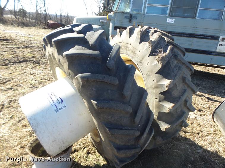 image for item DB1260 (2) Michelin 380/85R30 tires and wheels