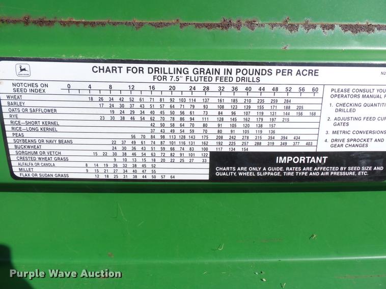 image for item K3349 (2) John Deere 750 grain drills