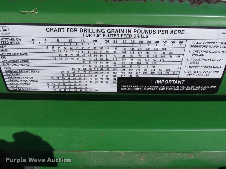 image for item K3349 (2) John Deere 750 grain drills