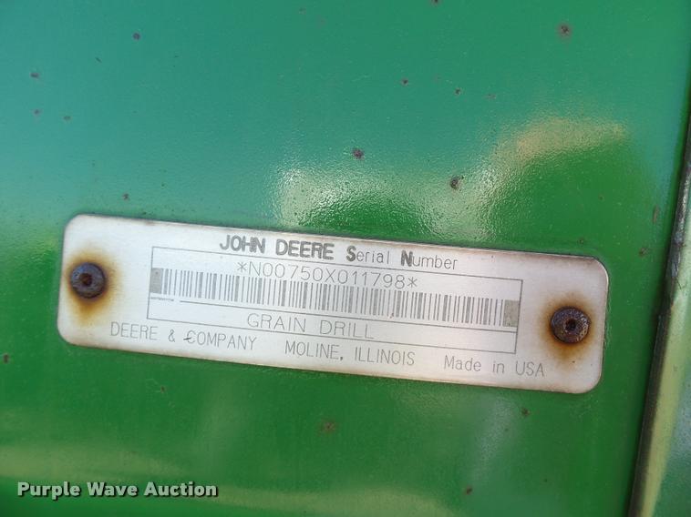 image for item K3349 (2) John Deere 750 grain drills