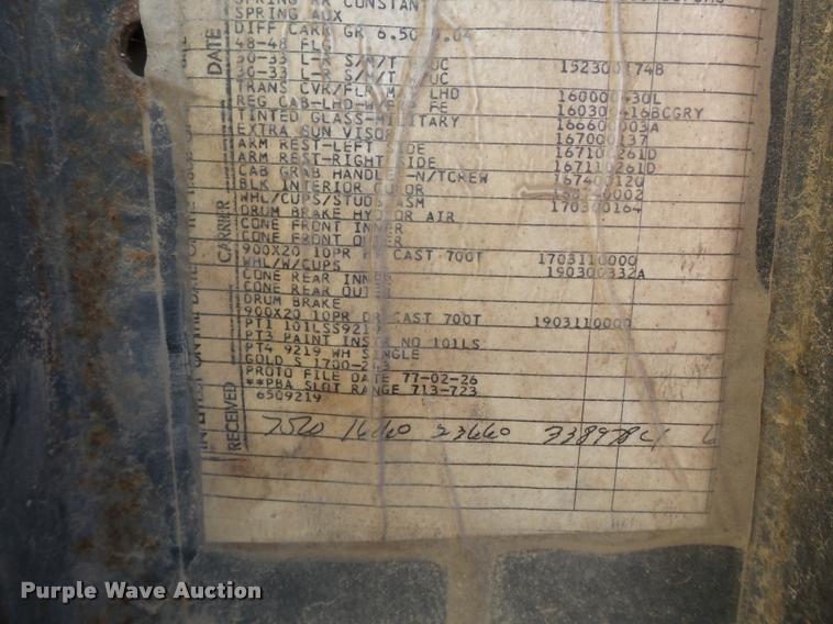 image for item K3369 1977 International 1700 grain truck