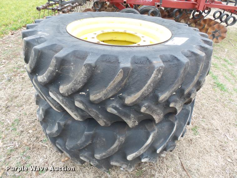 image for item K3380 Firestone 420/90R30 dual tires and wheels