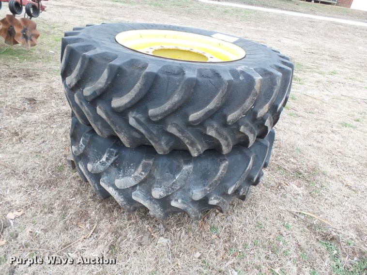 image for item K3380 Firestone 420/90R30 dual tires and wheels