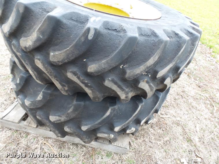 image for item K3380 Firestone 420/90R30 dual tires and wheels