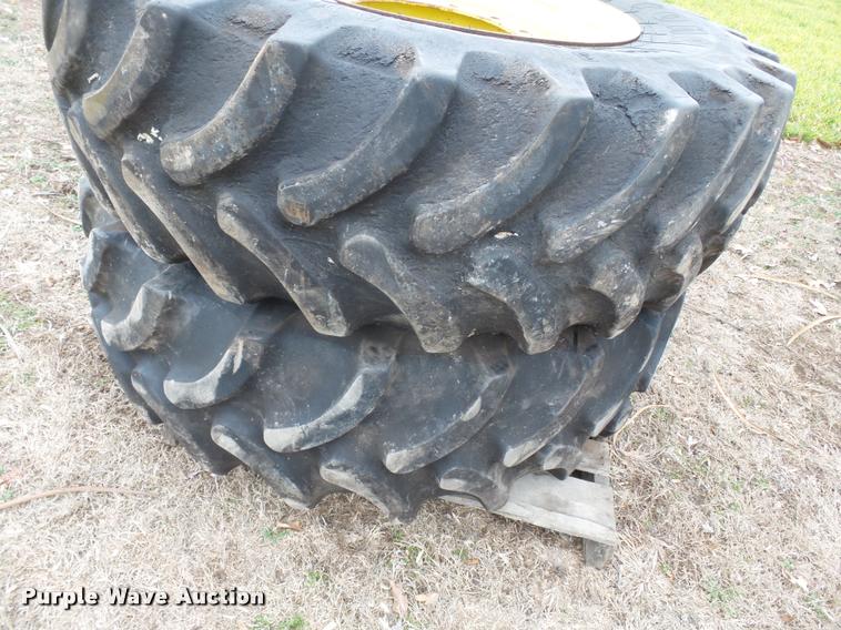 image for item K3380 Firestone 420/90R30 dual tires and wheels