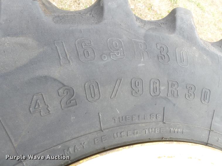 image for item K3380 Firestone 420/90R30 dual tires and wheels