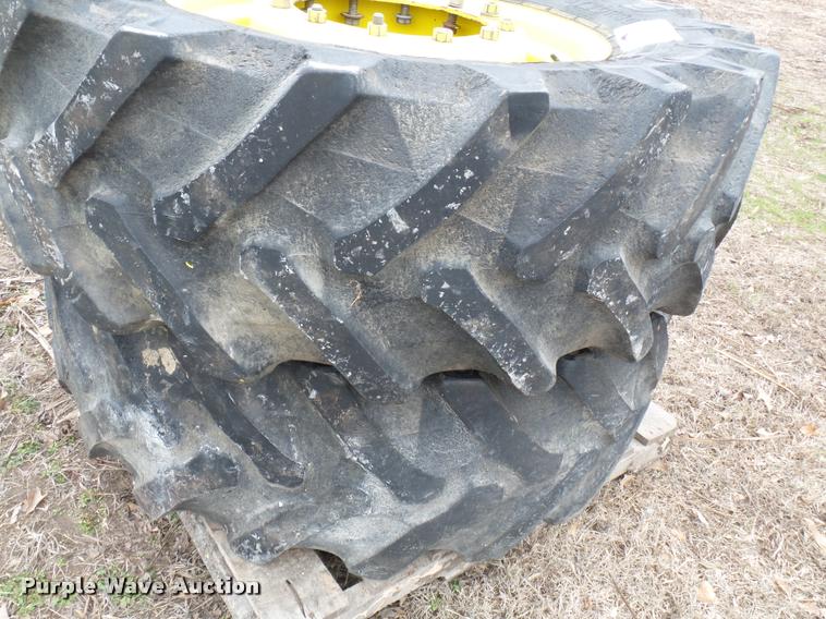 image for item K3384 480/70R30 dual tires and wheels