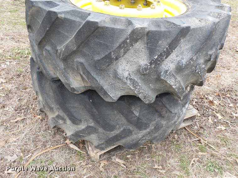 image for item K3384 480/70R30 dual tires and wheels