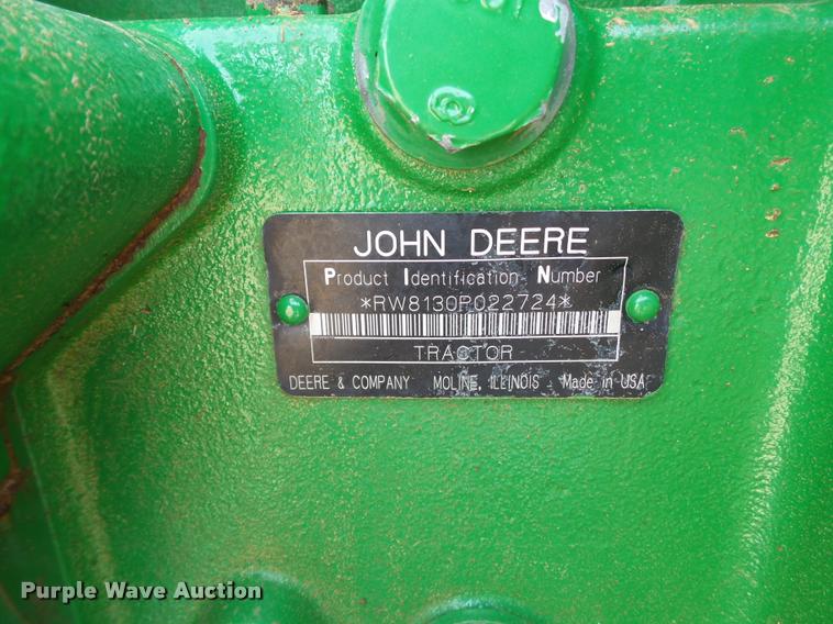 image for item L1666 2008 John Deere 8130 MFWD tractor