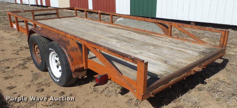 image for item L1672 Shop built utility trailer
