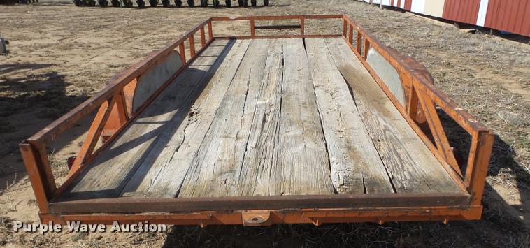 image for item L1672 Shop built utility trailer