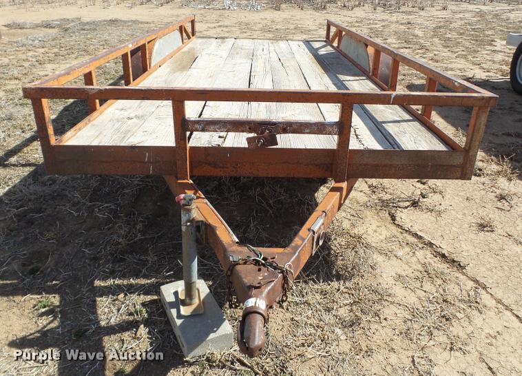image for item L1672 Shop built utility trailer