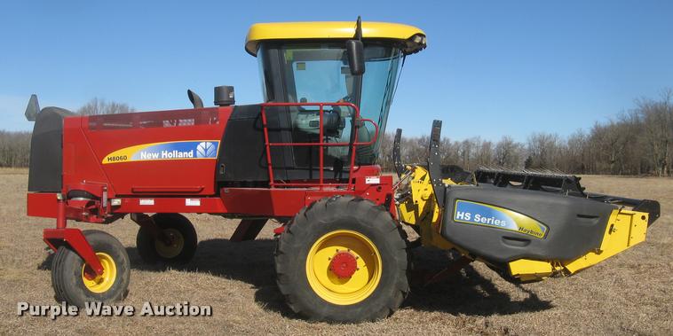 image for item L3940 2011 New Holland H8060 self-propelled windrower