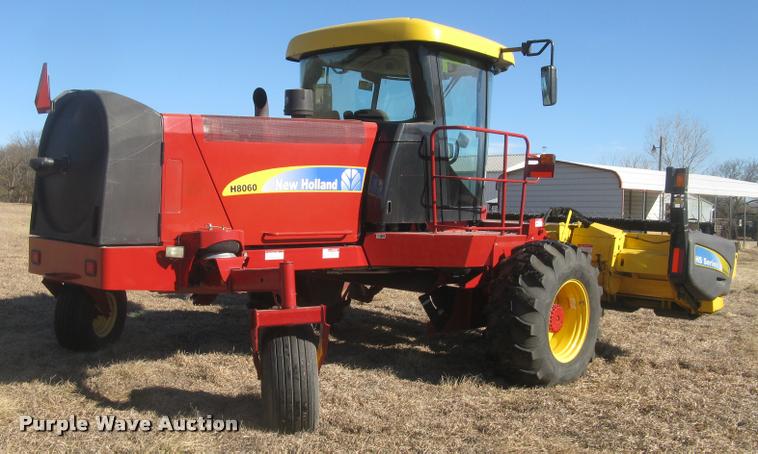 image for item L3940 2011 New Holland H8060 self-propelled windrower