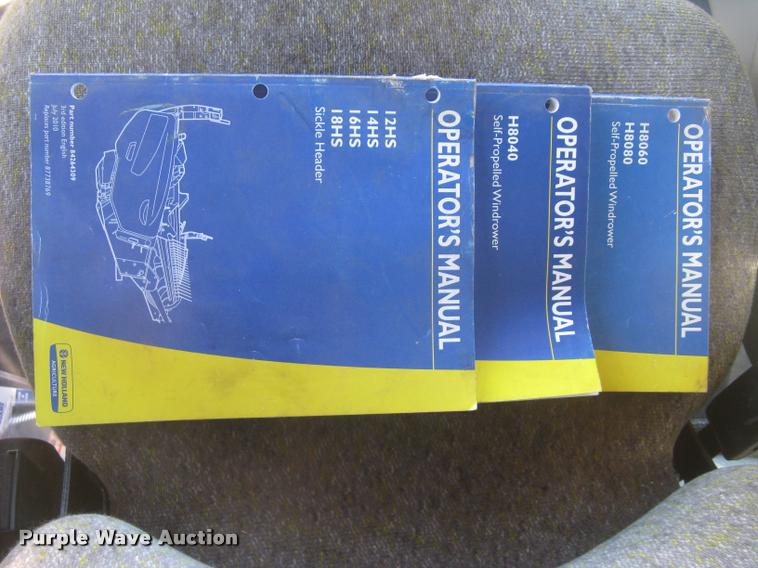 image for item L3940 2011 New Holland H8060 self-propelled windrower