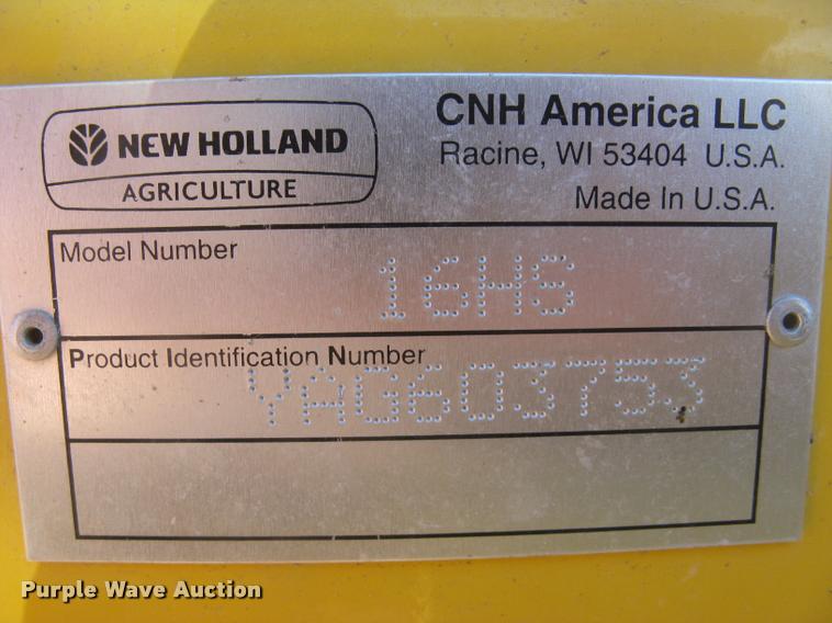 image for item L3940 2011 New Holland H8060 self-propelled windrower
