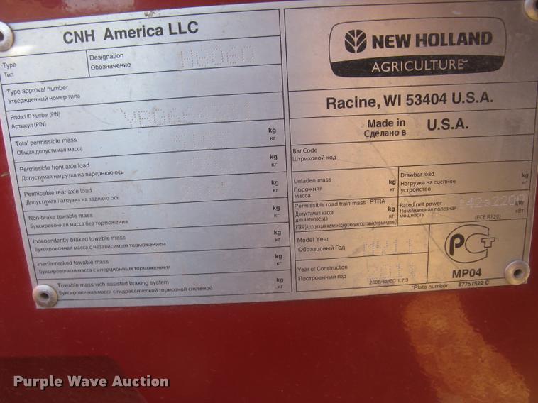 image for item L3940 2011 New Holland H8060 self-propelled windrower