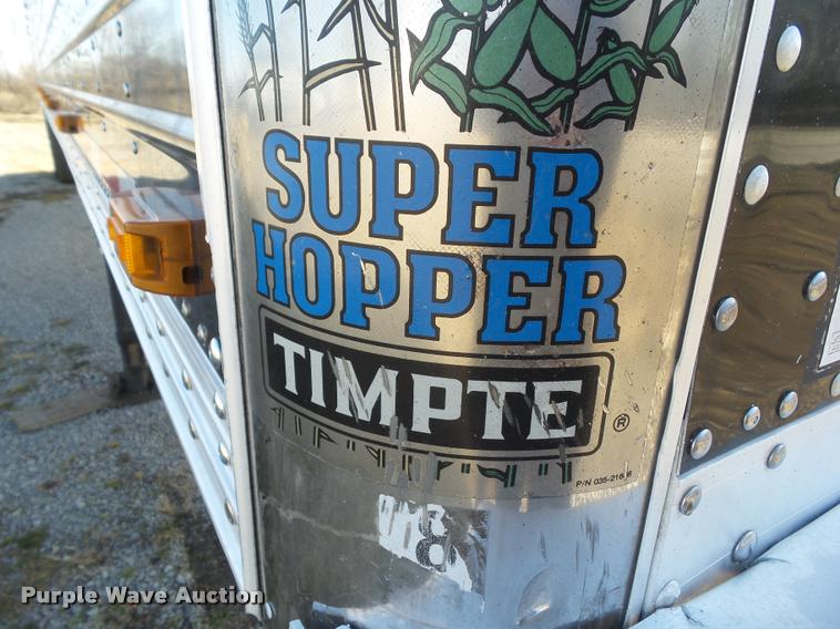 image for item CB9789 2008 Timpte double hopper grain trailer