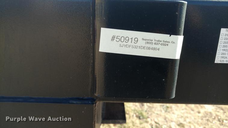 image for item DA5508 2013 Dorsey drop deck trailer