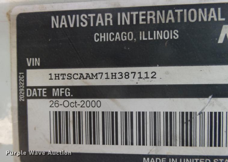 image for item DB1887 2001 International 4700 propane fuel truck