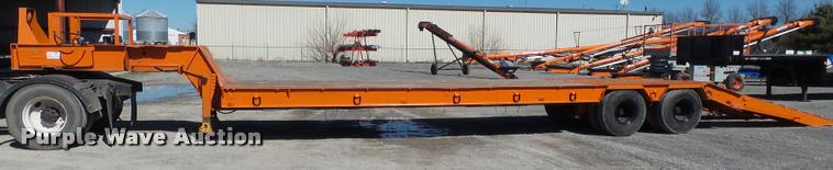 image for item K3346 1969 Com-Camp drop deck equipment trailer