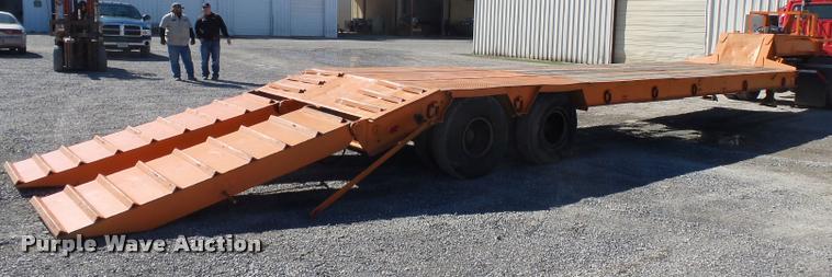 image for item K3346 1969 Com-Camp drop deck equipment trailer