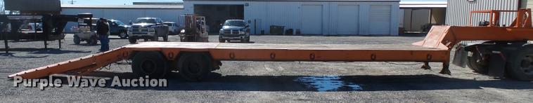 image for item K3346 1969 Com-Camp drop deck equipment trailer