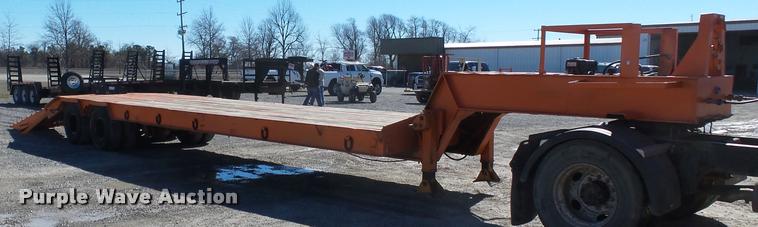 image for item K3346 1969 Com-Camp drop deck equipment trailer