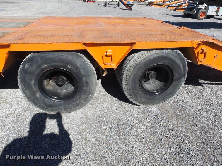 image for item K3346 1969 Com-Camp drop deck equipment trailer