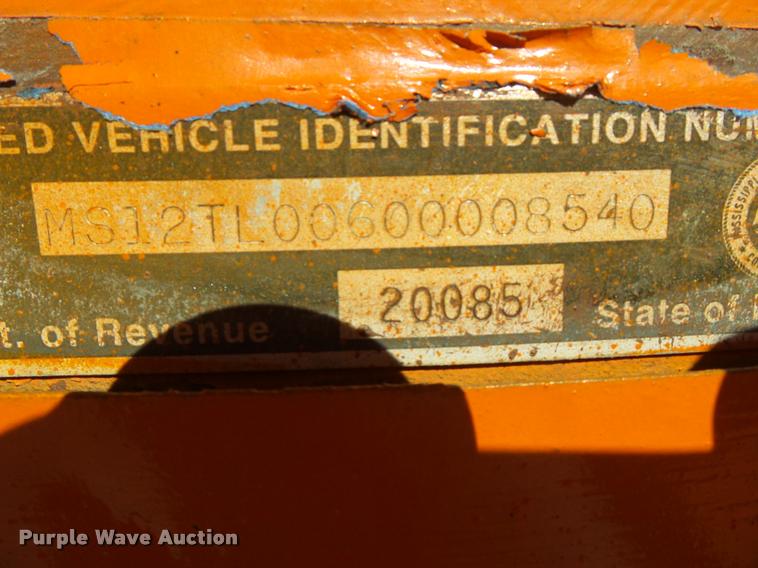 image for item K3346 1969 Com-Camp drop deck equipment trailer