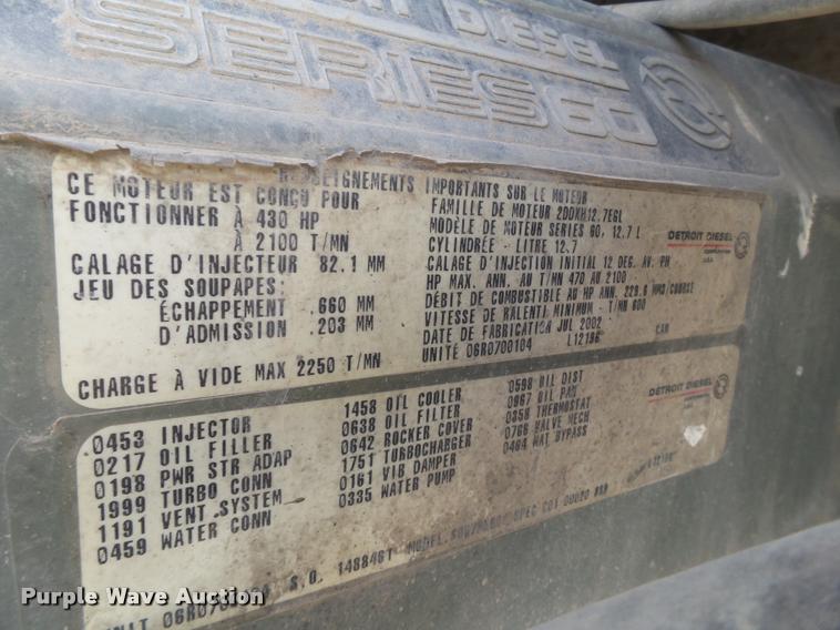 image for item L1645 2003 Freightliner Century ST120 semi truck