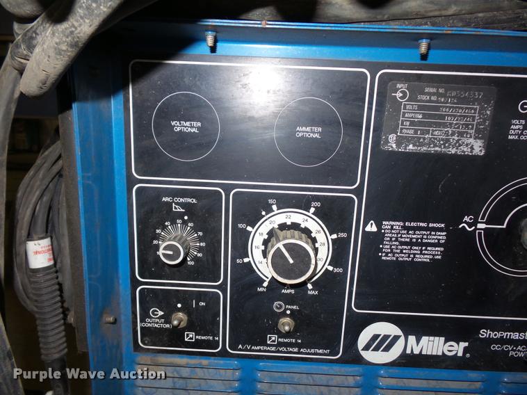 image for item AX9362 Miller Shopmaster 300 AC/DC welder