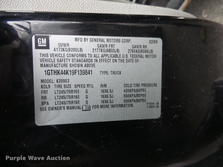 image for item DA5865 2009 GMC Sierra 2500HD pickup truck