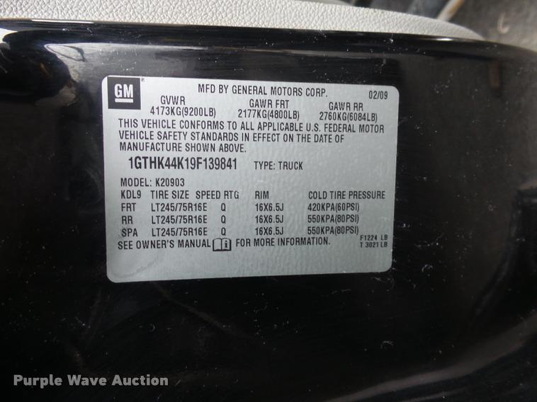 image for item DA5865 2009 GMC Sierra 2500HD pickup truck