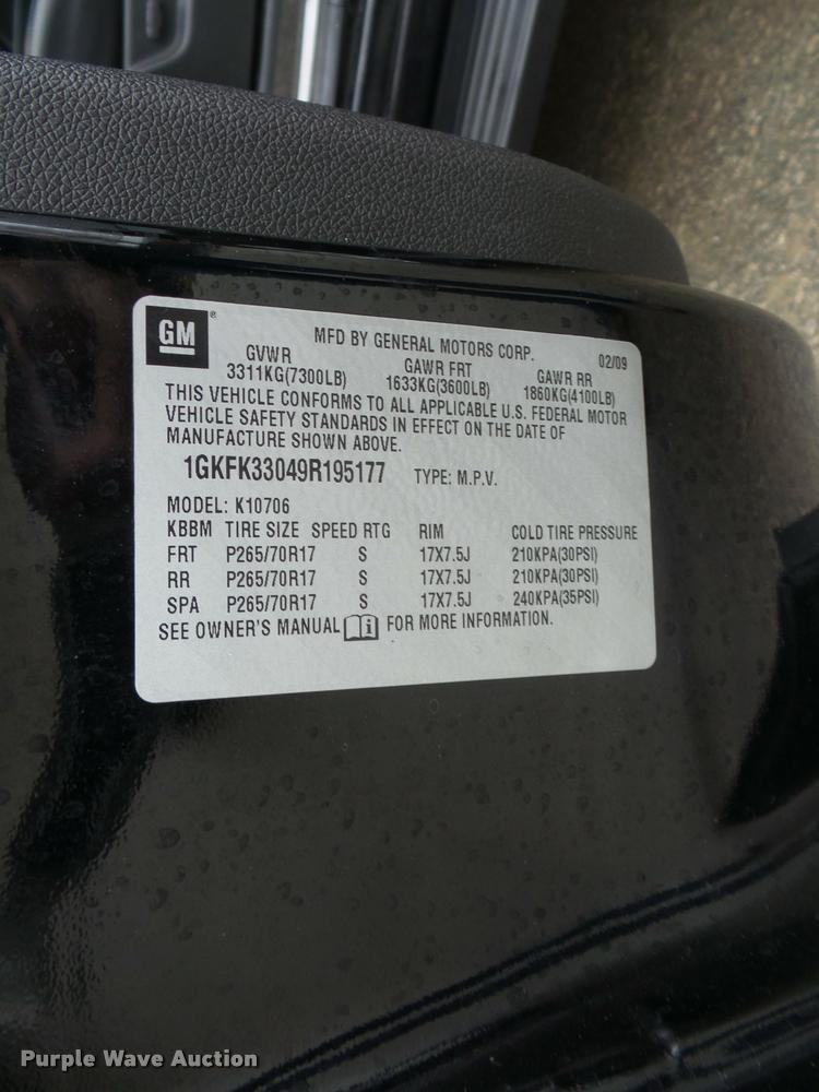 image for item DA5873 2009 GMC Yukon SUV