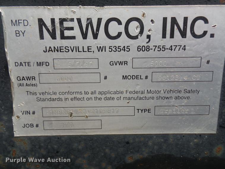 image for item DA5875 Newco fuel tank trailer