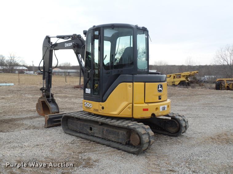 image for item L4539 2011 John Deere 50D compact excavator