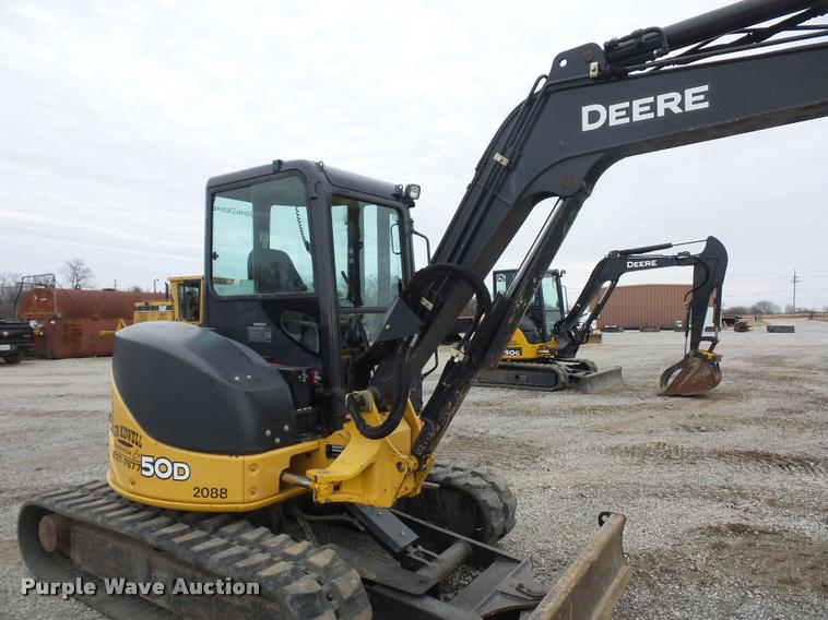 image for item L4539 2011 John Deere 50D compact excavator