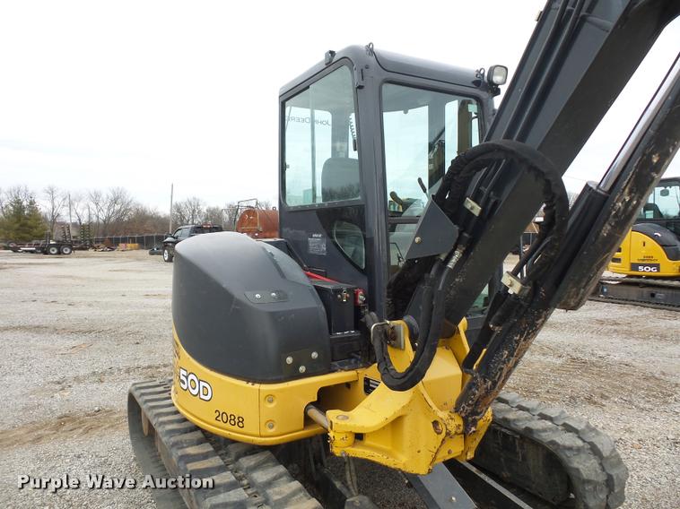 image for item L4539 2011 John Deere 50D compact excavator