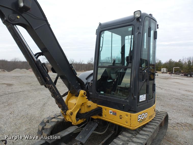 image for item L4539 2011 John Deere 50D compact excavator