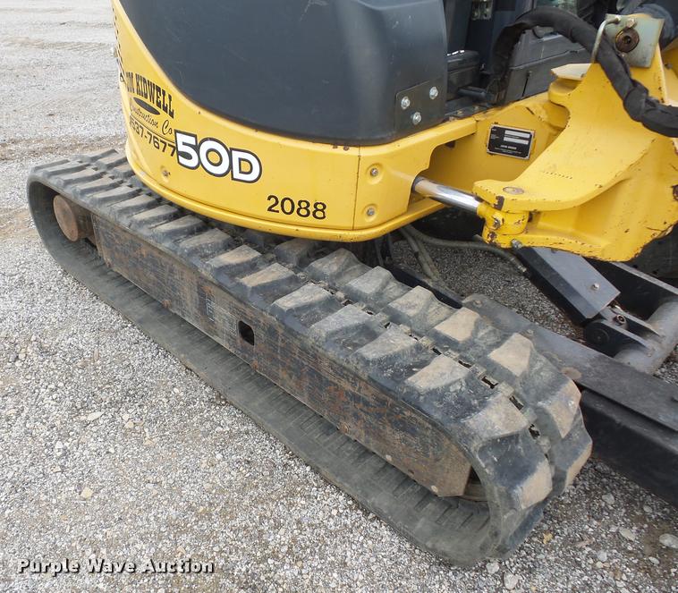 image for item L4539 2011 John Deere 50D compact excavator