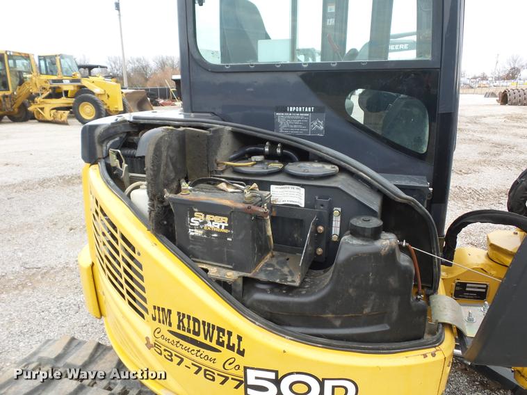 image for item L4539 2011 John Deere 50D compact excavator