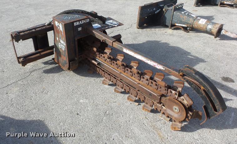 image for item L4551 Bradco 617 skid steer trencher