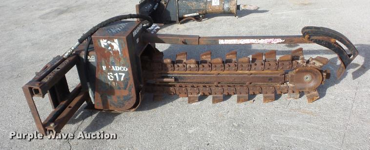 image for item L4551 Bradco 617 skid steer trencher