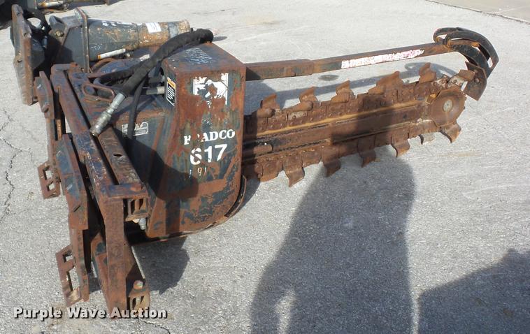 image for item L4551 Bradco 617 skid steer trencher